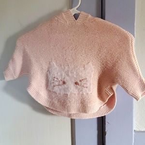 Childrens pink hooded sweater